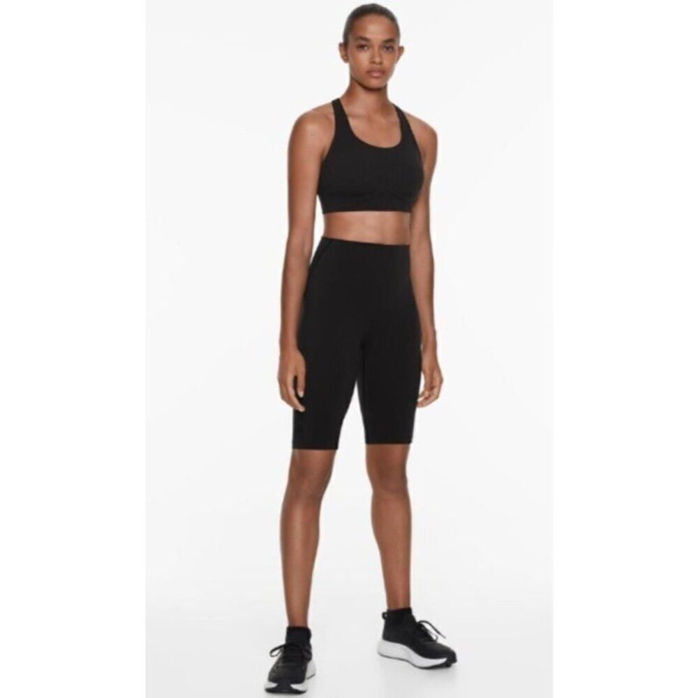 Oysho Womens Biker Shorts S Small Black High Rise Compressive high rise NWT